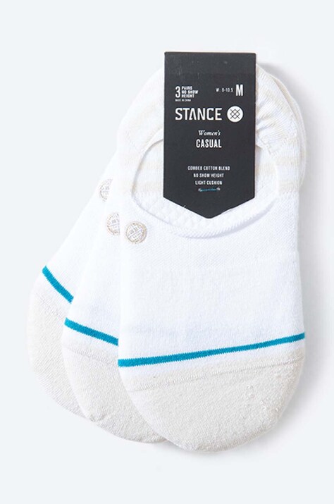 Ponožky Stance Sensible Two 3-pak W145A20SEN-WHT, biela farba