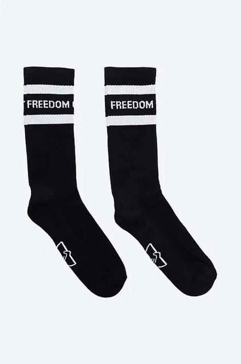 Хлопковые носки Stepney Workers Club Fosfot цвет чёрный YZ03012-BLACK