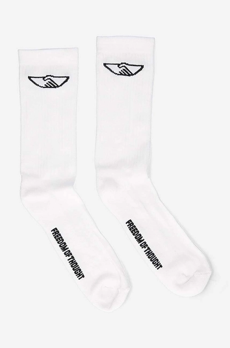 Stepney Workers Club cotton socks Handshake white color