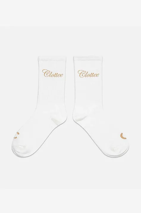 CLOTTEE cotton socks white color