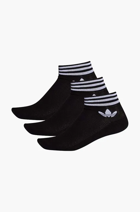 Κάλτσες adidas Originals 3-pack χρώμα: μαύρο