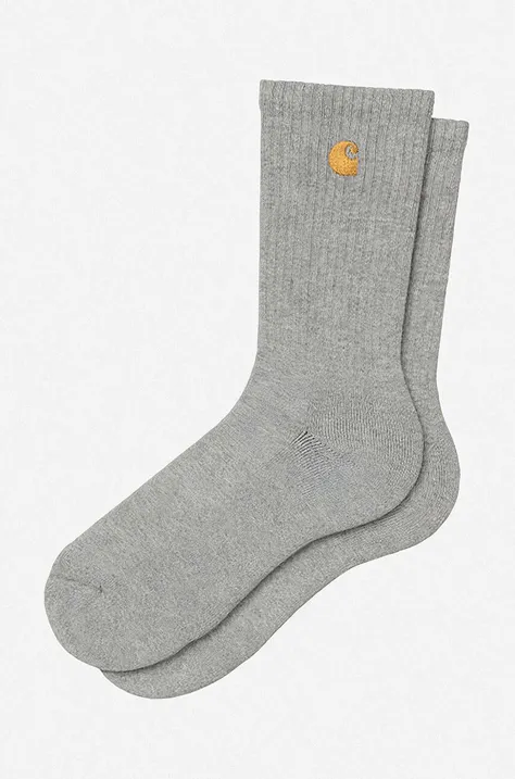 Ponožky Carhartt WIP I029421.GREY.HEATH-GREY.HEATH, šedá farba