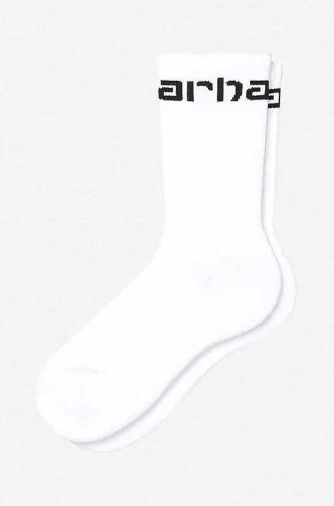 Ponožky Carhartt WIP bílá barva, I029422.WHITE.BLAC-WHITE.BLAC