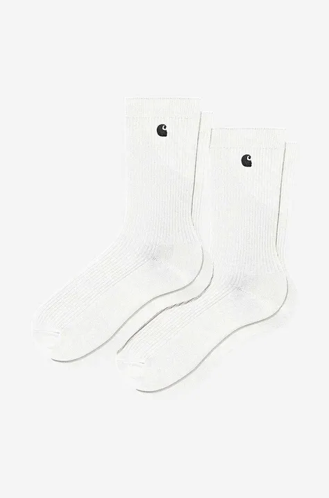 Ponožky Carhartt WIP Madison Pack Socks 2-pak I030923-BLACK/WHIT, čierna farba