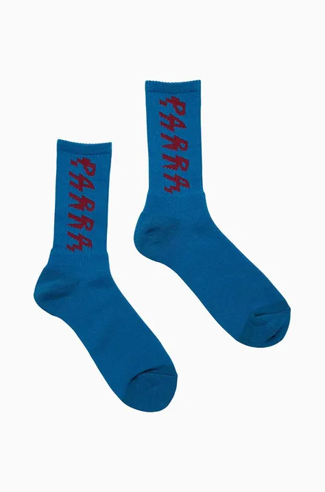 Чорапи by Parra Shocker Logo Crew в синьо