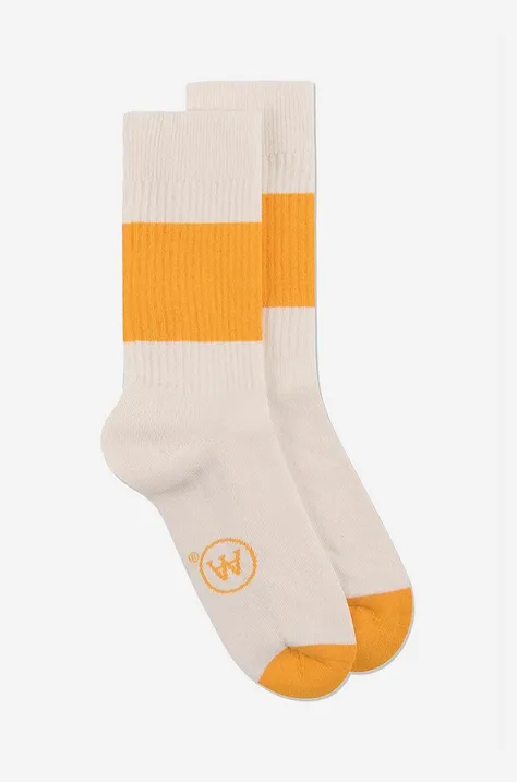 Κάλτσες Wood Wood χρώμα: άσπρο
