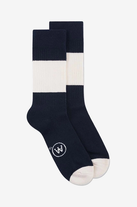 Wood Wood socks navy blue color