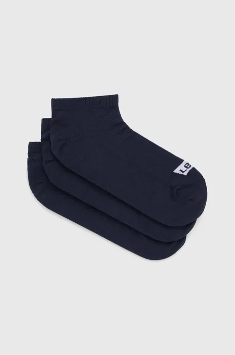 Κάλτσες Levi's 3-pack χρώμα: ναυτικό μπλε