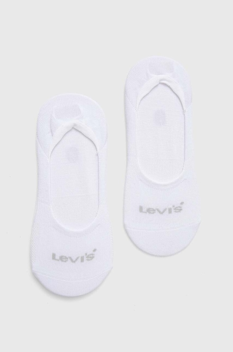 Ponožky Levi's bílá barva