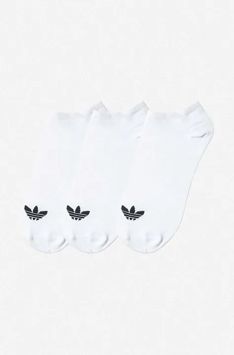 Шкарпетки adidas Originals Trefoil Liner 3-pack колір білий S20273-white