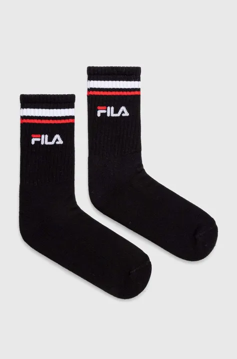 Шкарпетки Fila 2-pack колір чорний