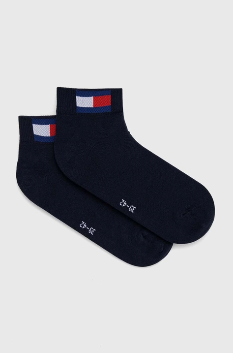 Čarape Tommy Jeans 2-pack boja: tamno plava