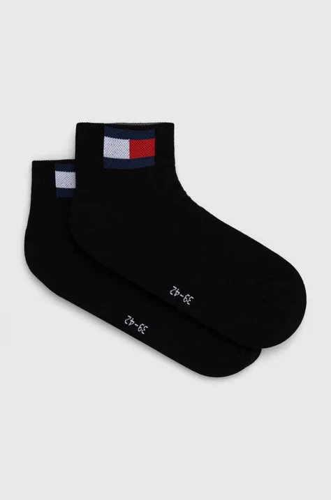 Čarape Tommy Jeans 2-pack boja: crna