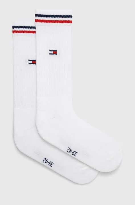 Ponožky Tommy Jeans 2-pak biela farba