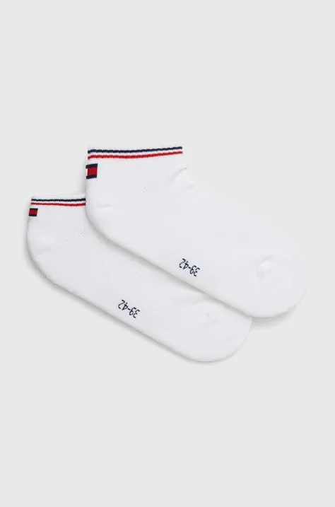 Ponožky Tommy Jeans 2-pak biela farba