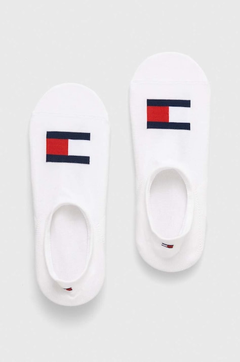 Tommy Hilfiger sosete 2-pack culoarea alb, 701228224