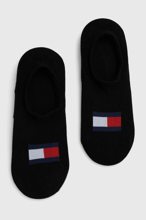 Čarape Tommy Jeans 2-pack boja: crna