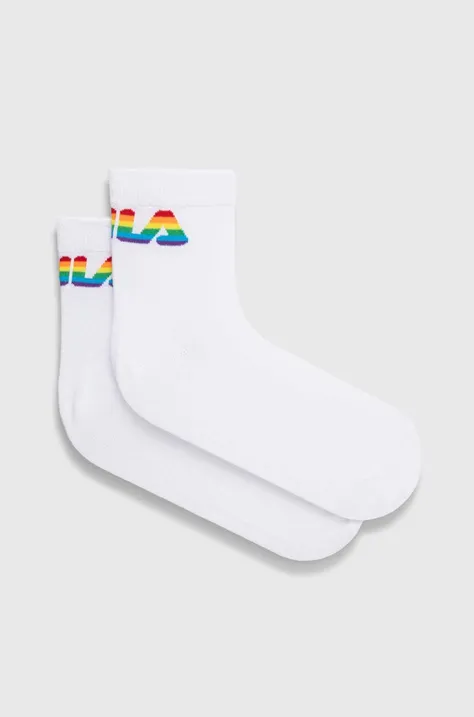 Ponožky Fila 2-pack bílá barva, F1613
