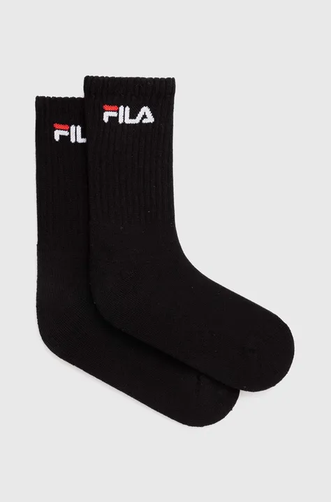 Ponožky Fila 2-pack černá barva, F4401