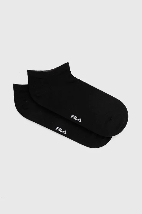 Ponožky Fila 2-pack černá barva, F4412