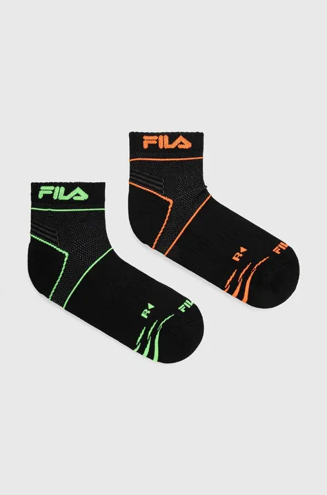 Ponožky Fila 2-pack černá barva, F9059