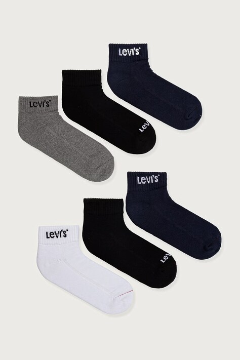Levi's Skarpety damskie 6-pack czarne 37157-1648