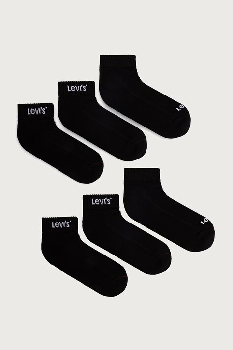 Levi's Skarpety damskie 6-pack czarne 37157-1647