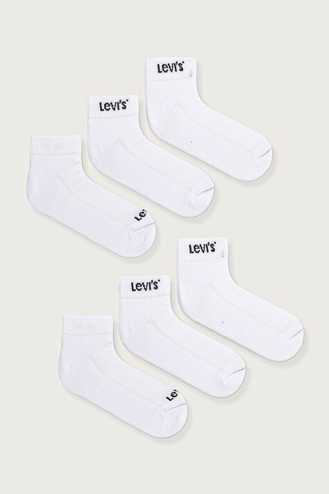 Levi's Skarpety z bawełną 6-pack białe 37157-1646