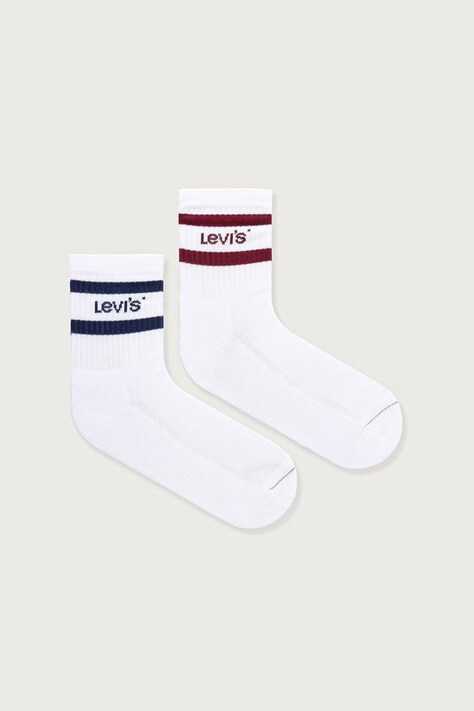 Levi's κάλτσες 2-pack λευκές 37157-1550