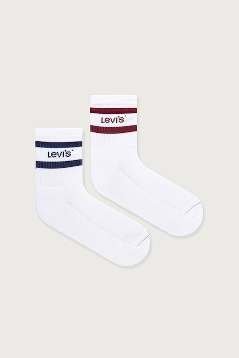 Levi's κάλτσες 2-pack λευκές 37157-1550
