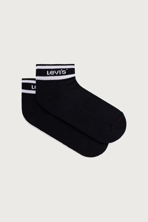 Levi's κάλτσες 2-pack μαύρες 37157-1540