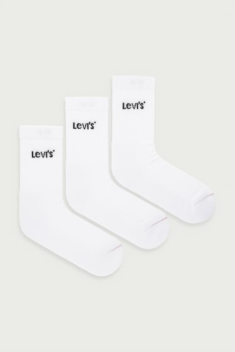 Levi's κάλτσες 3-pack λευκές 37157-1526