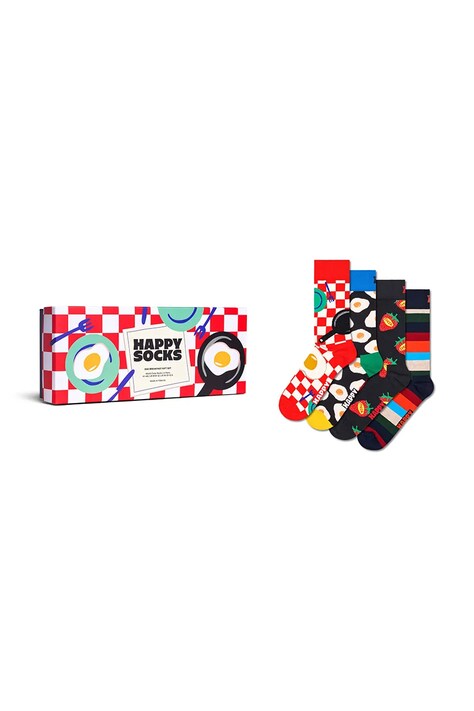 Happy Socks Skarpety z bawełną 4-pack multicolor P006175