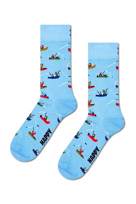 Happy Socks Skarpety z bawełną niebieskie P006554