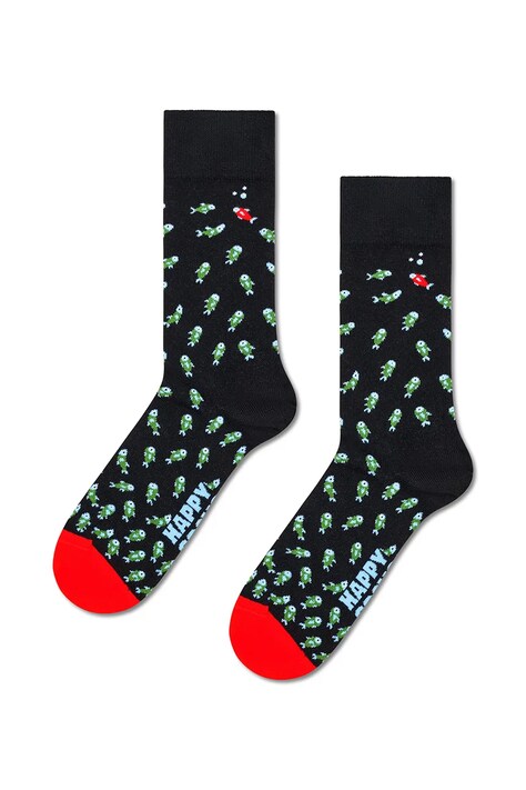 Happy Socks Skarpety z bawełną czarne P006552