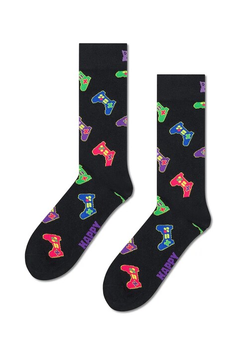 Happy Socks Skarpety z bawełną czarne P003161