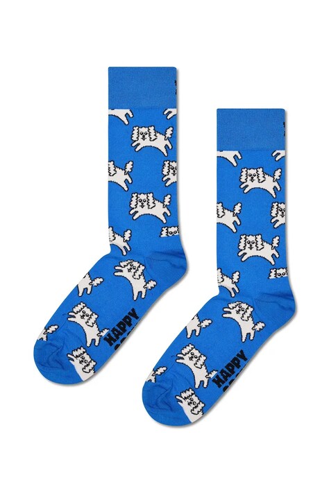 Happy Socks Skarpety z bawełną niebieskie P003194