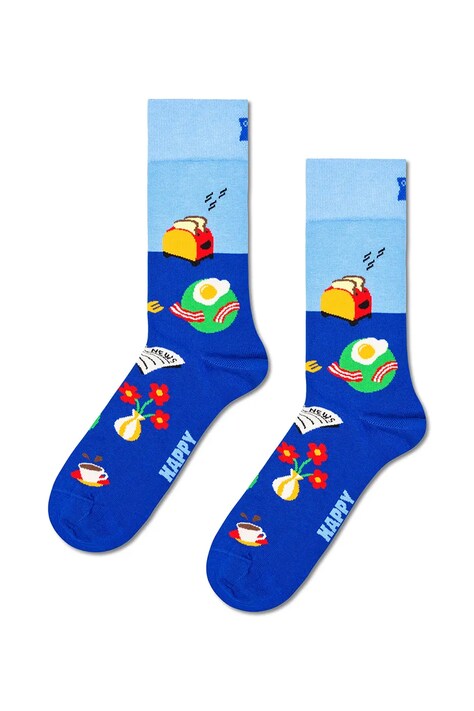 Happy Socks Skarpety z bawełną niebieskie P006544