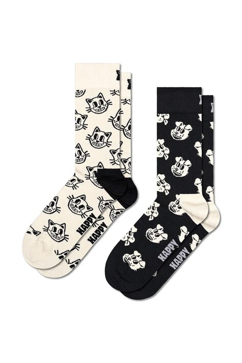 Happy Socks Skarpety z bawełną 2-pack granatowe P005616