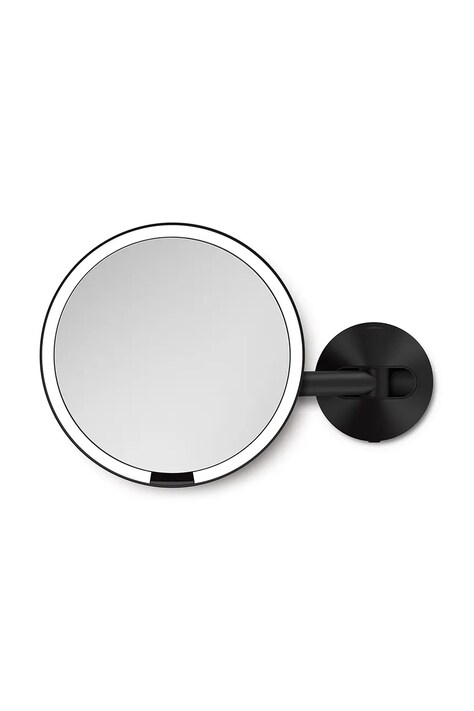 Simplehuman lustro z oświetleniem led do montażu na ścianie Sernsor kolor czarny