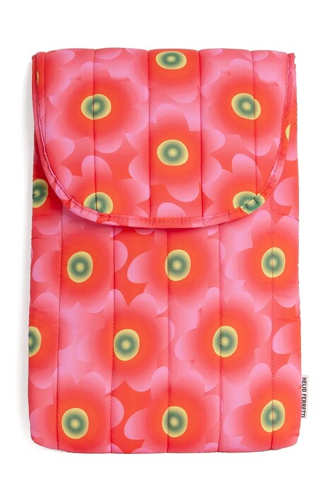 Helio Ferretti pokrowiec na laptopa Puffy Floral 37 x 26 x 2,5 cm kolor różowy