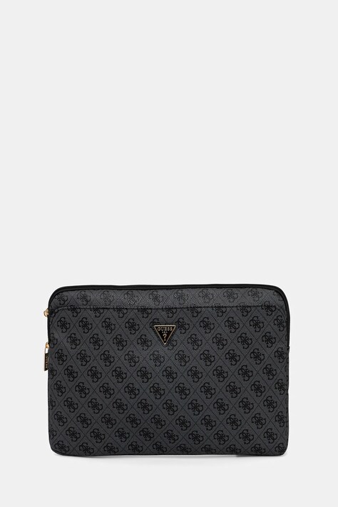 Obal na notebook Guess Sleeve 14" 4G Zipper Pocket Triangle Logo černá barva, GUCS14ZP4DPTK