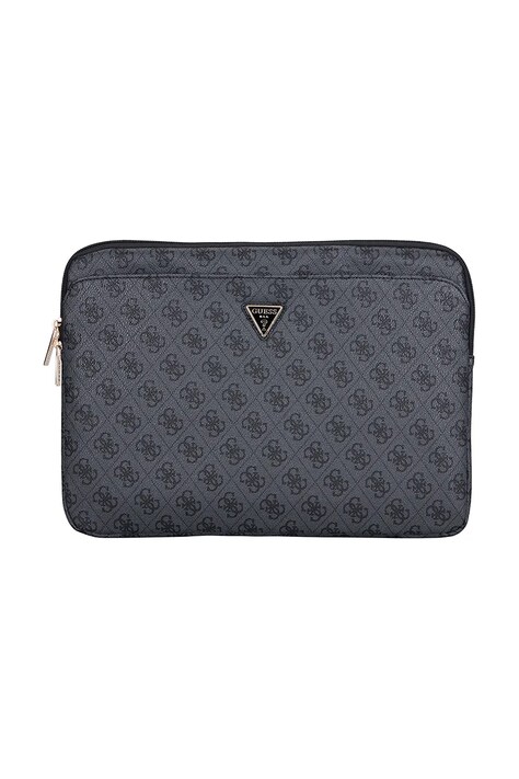 Obal na notebook Guess Sleeve 14" 4G Zipper Pocket Triangle Logo čierna farba, GUCS14ZP4DPTK