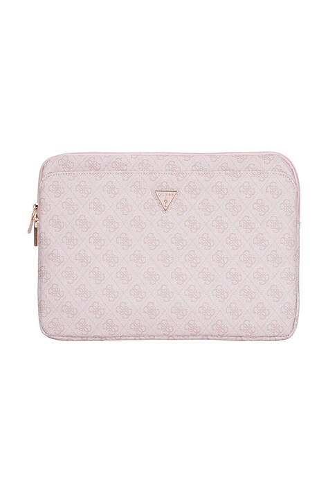 Torba za laptop Guess Sleeve 14" 4G Zipper Pocket Triangle Logo boja: ružičasta