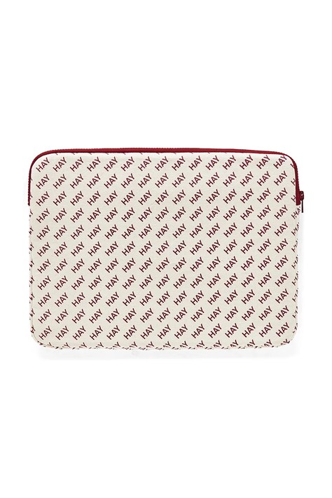 HAY pokrowiec na laptopa Logo 35 x 1,5 x 26 cm kolor biały