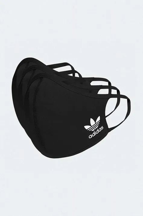 Ochranné rúško adidas Originals Face Covers M/L 3-pak HB7851-black,