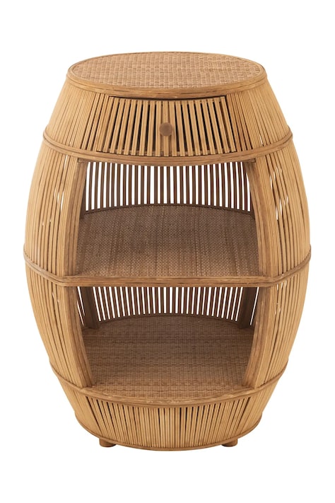 J-Line masă pliantă cu tavă culoarea maro