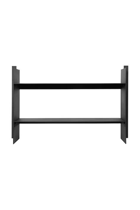 Polička ferm LIVING Low Rack černá barva