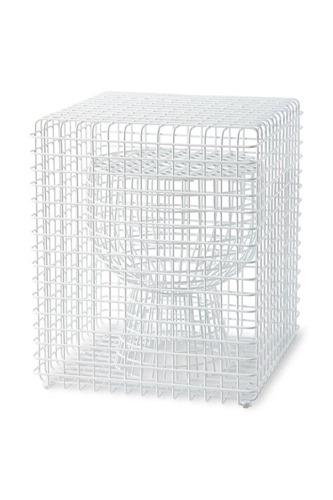 Pols Potten stołek tip tap 40 x 40 x 47 cm kolor biały