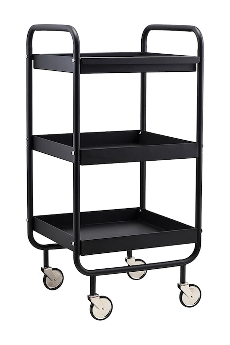 House Doctor libreria su ruote 42 x 38 x 85 cm colore nero